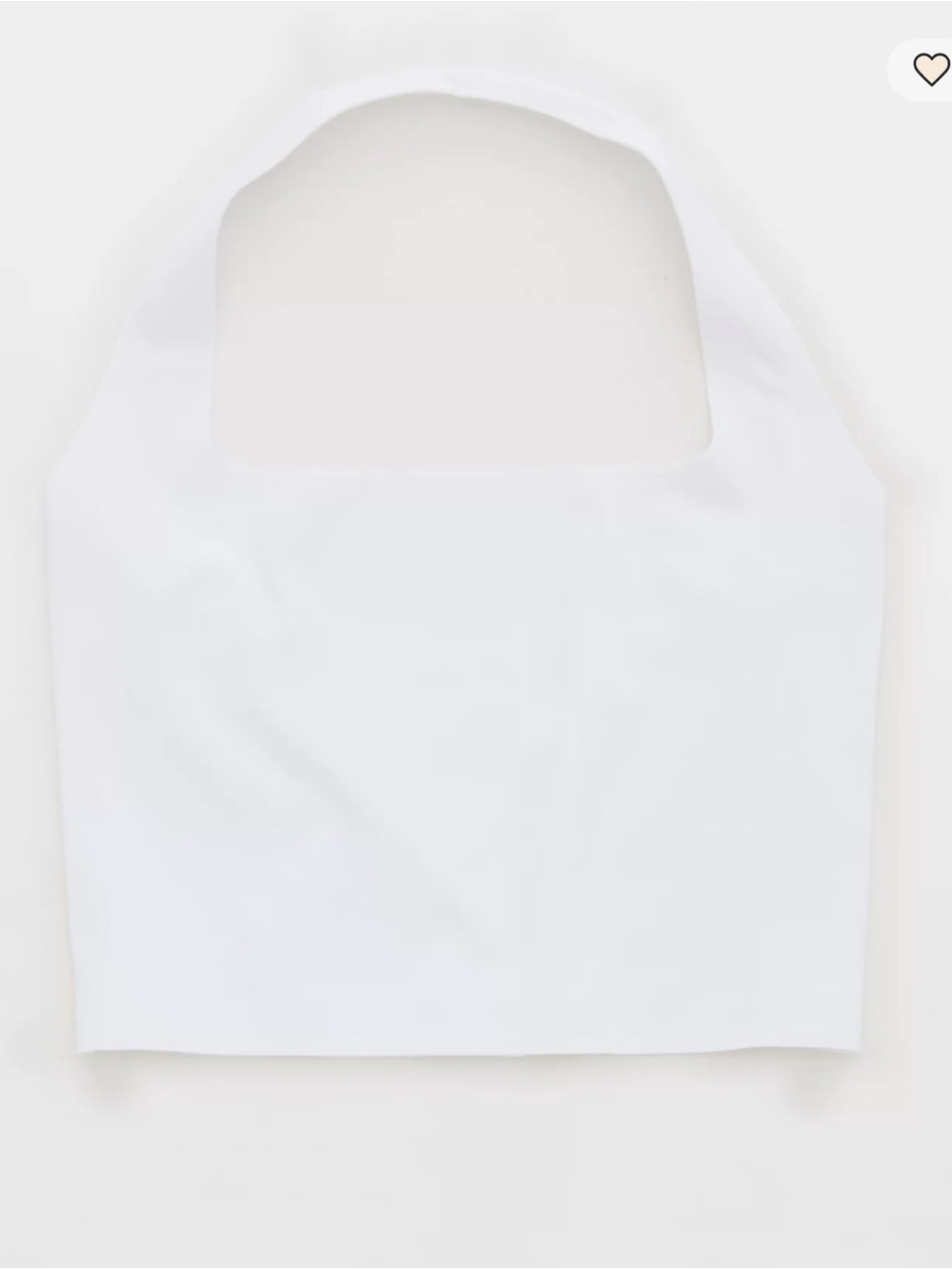 aerie White Halter Crop Top